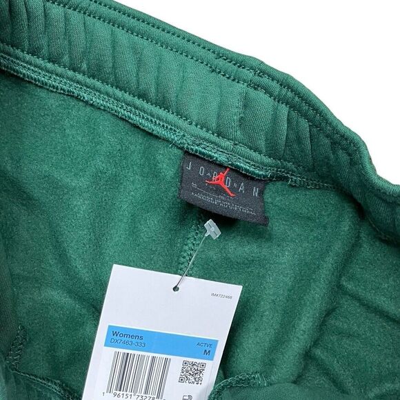 Air Jordan Pants Womens M Flight Brooklyn Fleece Joggers Tartan Plaid DX7463-333 - Picture 5 of 14